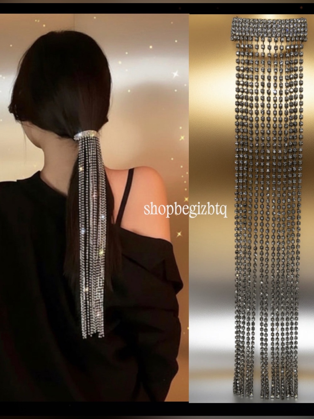 Super Elegant Embellished Hairpin to Enhance your Casual or Night Our Hair look